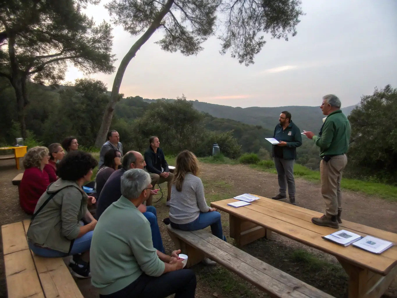 A photo of ACCA members conducting a workshop on wildlife conservation for local students, demonstrating the organization's dedication to community education and involvement.